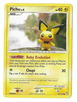 Pokemon Pichu TCG Card 93/123 Mysterious Treasures Common Non-Holo - Image 1