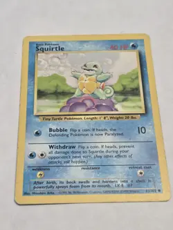 SQUIRTLE - Base Set 2 - 93/130 - Common - Pokemon Card - Unlimited Edition NM - Image 1