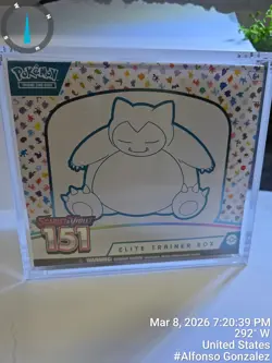 Pokemon Scarlet & Violet 151 ETB, & Acrylic Case Sealed W Small Shrink Tear - Image 1