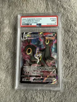 Pokemon TCG - Umbreon VMAX TG23/TG30 Brilliant Stars Trainer Gallery PSA 9 MINT - Image 1