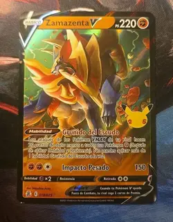 Zamazenta V 018/025 Celebrations 25th Anniversary Stamp Pokemon TCG 🌟 - Image 1