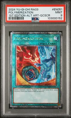 2024 YU-GI-OH! RA03-QUARTER CENTURY BONANZA #EN051 POLYMERIZATION PSA 9 - Image 1