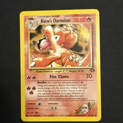 Pokemon Card Blaine's Charmeleon 31/132 Gym Challenge WOTC, LP Condition - Image 1