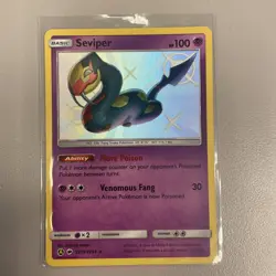 Pokemon TCG Seviper (Shiny) Near Mint Hidden Fates Shiny Vault SV15/SV94 - Image 1