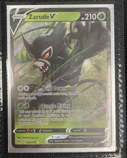NM Zarude V Vivid Voltage 022/185 Regular Ultra Rare Pokemon TCG - Image 1