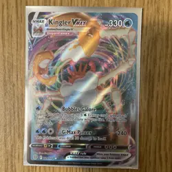 Pokemon Kingler VMAX - 029/172 - Full Art Ultra Rare NM Brilliant Stars - Image 1