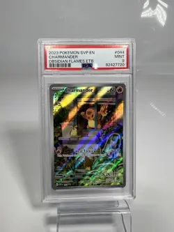 2023 POKEMON SVP EN-SV BLACK STAR PROMO #044 CHARMANDER PSA 9 - Image 1