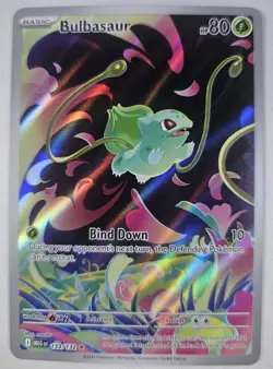 Bulbasaur 133/132 Illustration Rare Pokemon Mega Evolution - NM - Image 1
