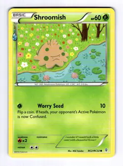 Shroomish Generations: Radiant Collection #RC2 (2016) Common NM Pokemon - Image 1