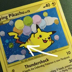 HOLO BLEED FART SWIRL 🌀💫 Flying Pikachu 113/111 Rising Rivals Secret Pokemon - Image 1