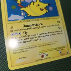 HOLO BLEED FART SWIRL 🌀💫 Flying Pikachu 113/111 Rising Rivals Secret Pokemon - Image 4