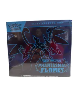 Pokemon Trading Card Game Mega Evolution Phantasmal Flames Elite Trainer Box ETB - Image 1
