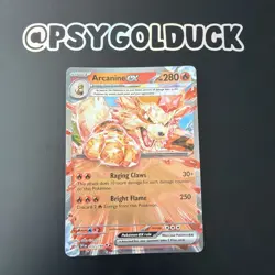Pokemon Arcanine Holo Rare TCG Card 032/198 Scarlet Violet EX A31 - Image 1