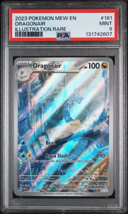 DRAGONAIR 181/165 PSA 9 POKEMON 151 CARD ILLUSTRATION RARE HOLO ENGLISH - Image 1