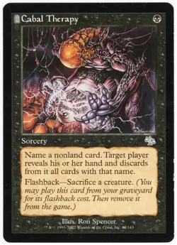 Cabal Therapy 2002 Judgment Black Uncommon Sorcery MTG SP - NM AZD - Image 1