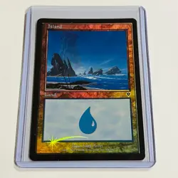 2000 Magic: The Gathering INVASION Island FOIL 336/350 NM - Image 1