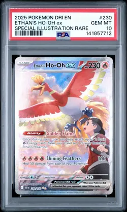 Pokemon TCG Ethan's Ho-Oh ex 230/182 Destined Rivals Rare Holo PSA 10 230 HP - Image 1