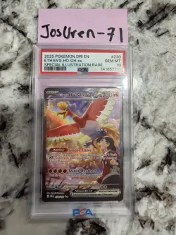 Pokemon TCG Ethan's Ho-Oh ex 230/182 Destined Rivals Rare Holo PSA 10 230 HP - Image 3