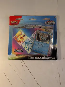 Pokemon TCG Prismatic Evolutions Tech Sticker Collection Glaceon 3 Pack Sealed - Image 1