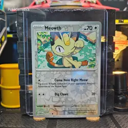 Meowth 151 Reverse Holo Pokemon TCG 052/165 Scarlet & Violet Common - Image 1