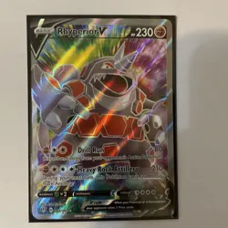 Rhyperior V 181/189 Darkness Ablaze NM Ultra Rare Full Art Pokemon Card - Image 1
