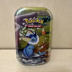 Prismatic Evolutions Mini Tin - Vaporeon Art - Sealed-Pokemon - Image 1