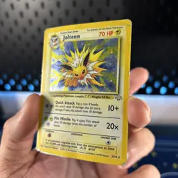 Jolteon 4/64 Holo Jungle Set Pokemon Card TCG WOTC Played Binder HP - Image 3