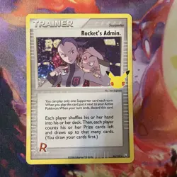 Rockets Admin Trainer 86/109 - 2021 Pokemon Celebrations 25th Anniversary NM - Image 1