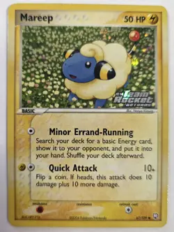 Mareep Reverse Holo 67/109 Team Rocket Returns Pokemon - Image 1