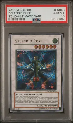 Splendid Rose #EN043 2010 Yu-Gi-Oh! TSHD Ultimate Rare PSA 10 - Image 1