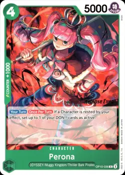 One Piece TCG • Perona OP10-036 • Pre Release-Promo • ENG/NM - Image 1