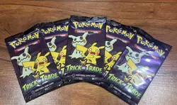 Set Of 5 pokemon cards Booster packs Halloween 2023 Trick Or Trade Nintendo - Image 1