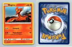 Slugma #43/214 Sun & Moon Lost Thunder Common Pokemon 2018 TCG Card - Image 1