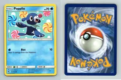 Popplio #65/214 Sun & Moon Lost Thunder Common Pokemon 2018 TCG Card - Image 1