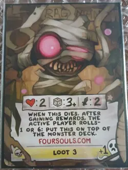 Binding of Isaac Four Souls Ragman Promo Card Gen Con 2025 NM - Image 1
