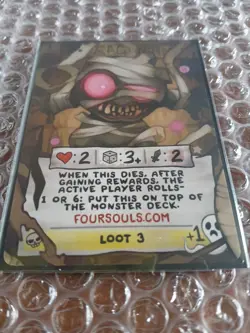 Binding of Isaac Four Souls Ragman Promo Card Gen Con 2025 NM - Image 2