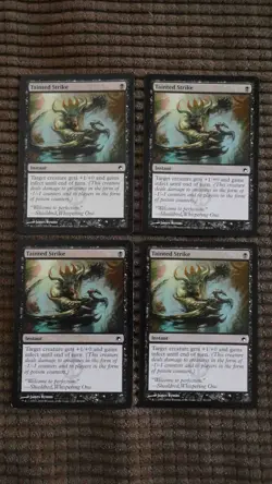 Magic: the Gathering / MtG Tainted Strike x4 Scars of Mirrodin - Image 1