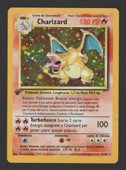 Charizard Holo Set Base 1ª Edizione 4/102 ITA – Carta Pokemon Rara - Image 1