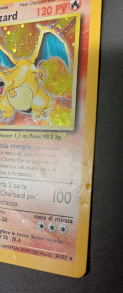 Charizard Holo Set Base 1ª Edizione 4/102 ITA – Carta Pokemon Rara - Image 5