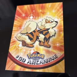 Pokemon #59 Arcanine Topps 1999 TV Animation Edition Series - Image 1