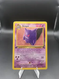 1999 Pokemon Fossil 1st Edition GENGAR - #20/62 - Non-Holo - RARE - Image 1