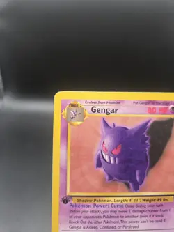 1999 Pokemon Fossil 1st Edition GENGAR - #20/62 - Non-Holo - RARE - Image 2