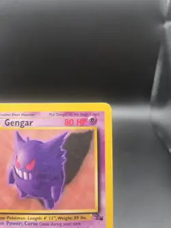 1999 Pokemon Fossil 1st Edition GENGAR - #20/62 - Non-Holo - RARE - Image 3