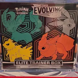 Pokemon TCG Sword & Shield Evolving Skies Elite Trainer Box English Umbreon Lea… - Image 1