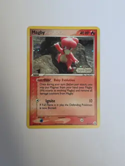 Pokemon TCG Magby 58/92 EX Legend Maker Reverse Holo Stamped - Image 1