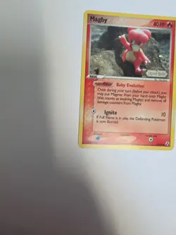 Pokemon TCG Magby 58/92 EX Legend Maker Reverse Holo Stamped - Image 3