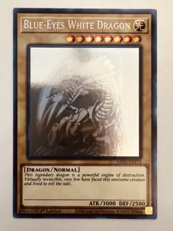 1st Edition Ghost Rare Blue-Eyes White Dragon - GFP2-EN175 Unplayed/NM - Image 1