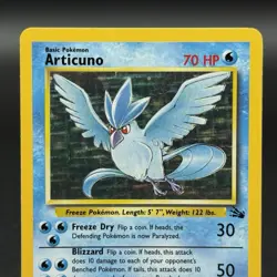 Pokemon TCG Articuno Fossil Holo Card 2/62 Unlimited Rare - Image 2