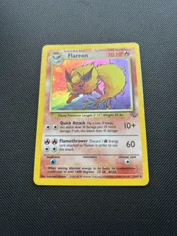 Pokemon Card Jungle Set Holo Flareon 3/64 WOTC - Image 2
