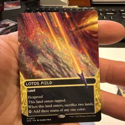 Lotus Field (0023) (Borderless) Edge of Eternities: Stellar Sights Regular NM - Image 1